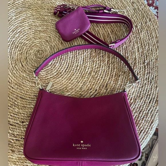 New Kate Spade Rosie Shoulder Bag Pebbled
Leather Dark Raspberry - Picture 5 of 9
